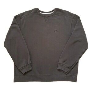 Vintage 00s Starter Solid Black Size Medium Mens Plain Sweatshirt Embroidered